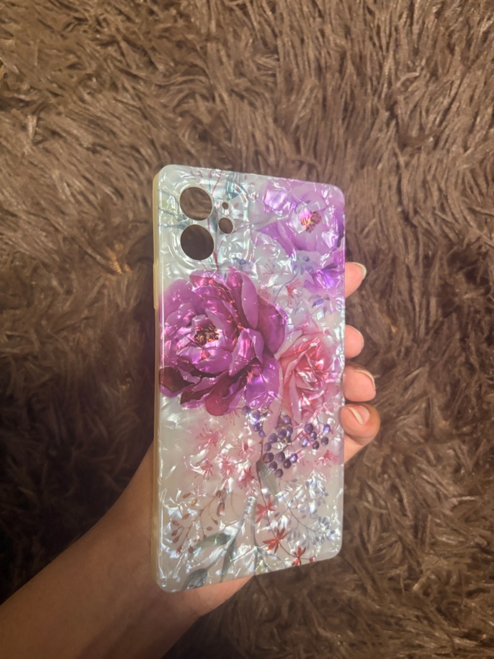 iPhone 11 Square Flower Marble Case - Picture 9 of 11